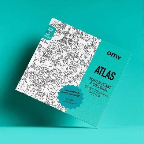 Poster à colorier Atlas - OMY