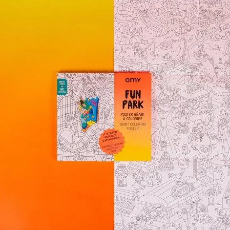 Fun Park coloring poster - OMY