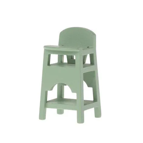 Chaise haute, souris - menthe - Maileg