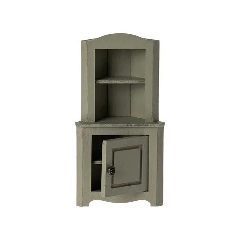 Corner cupboard, mouse - light green - Maileg