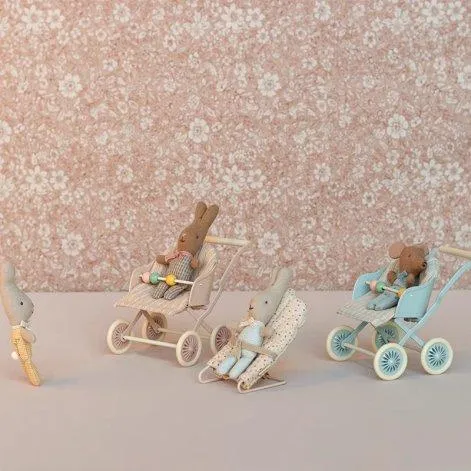 Baby carriage, Baby - Blue - Maileg