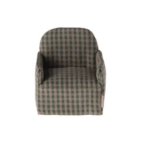 Mouse chair green plaid - Maileg