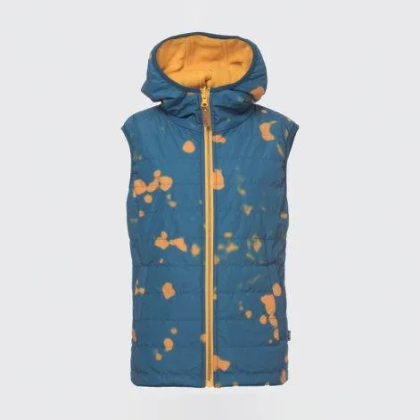 Children's gilet reversible Otis majolica blue - rukka