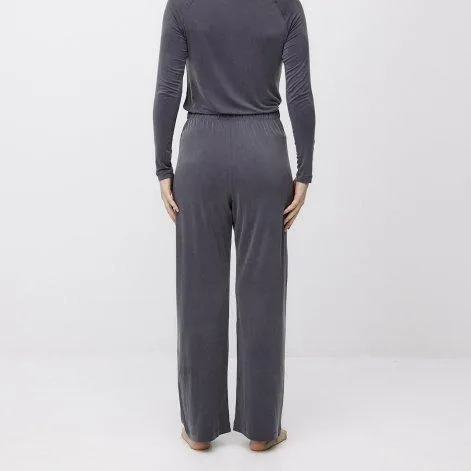 Cupro High Waist Pants violet gris - Moya Kala