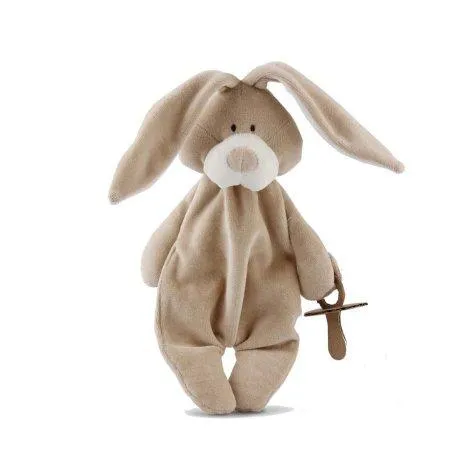 Wooly bunny with pacifier holder - Wooly Organic