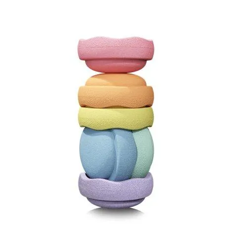 Stacking stone Mini Rainbow pastel - Stapelstein