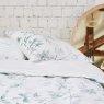 LUTRY duvet cover 160x210cm snow, pine green