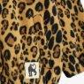 Fleece jacket leopard beige